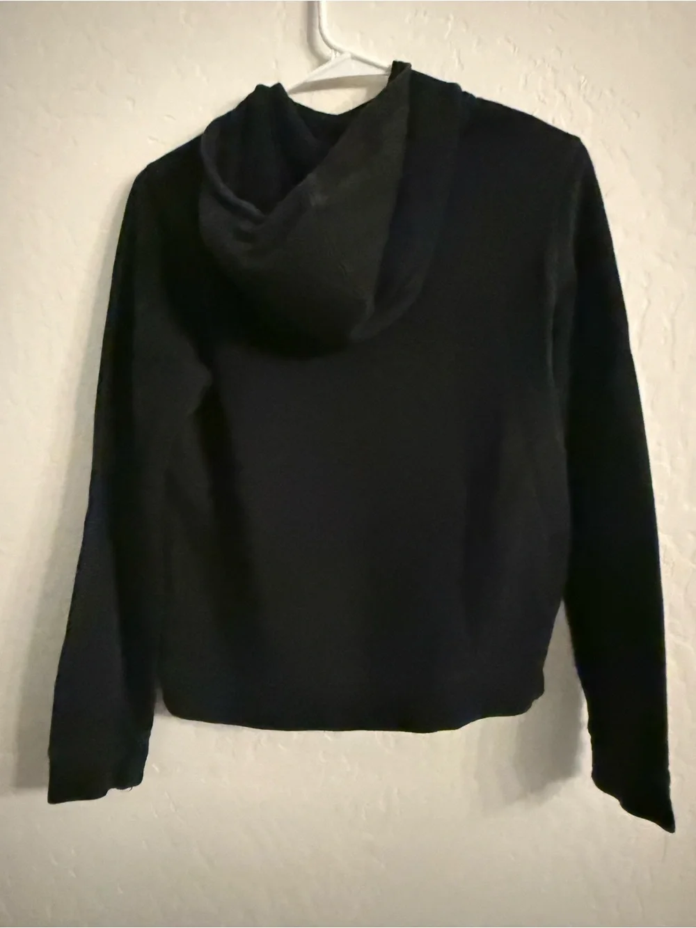 Nike Black Hoodie with White Swoosh Logo